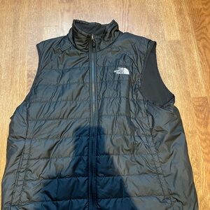 North face black vest